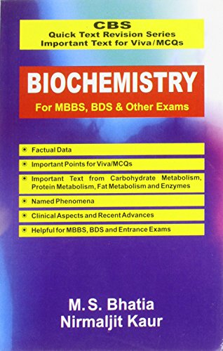 CBS Quick Text Revision Series Important Text for Viva MCQs Biochemistry: for MBBS, BDS and Other Exams
