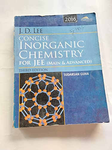 Wiley's J.D. Lee Concise Inorganic Chemistry for JEE (Main & Advanced), 2017ed (WIND)