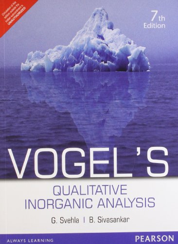 VOGEL'S QUALITATIVE INORGANIC PB