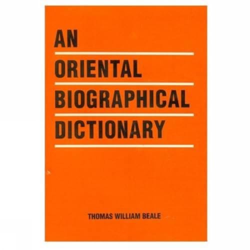 An Oriental Biographical Dictionary