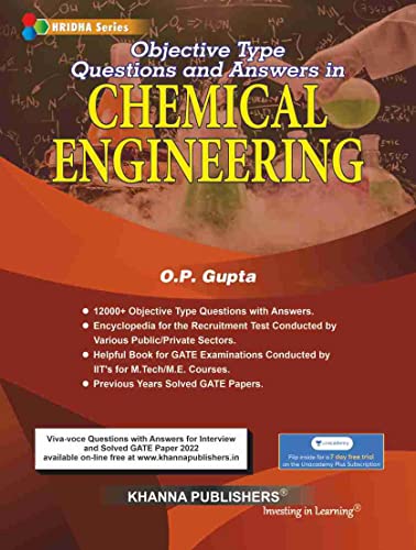 Objective Type Questions and Answers in Chemical Engineering