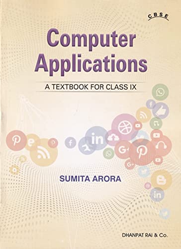 A Textbook of Computer Applications for Class 9 - Examination 2022-2023
