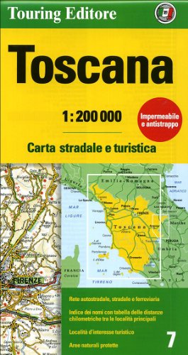 Toscana: TCI.R07: No. 7 (Regional Road Map)