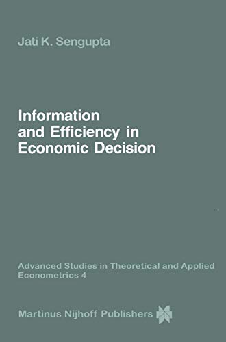 Information and Efficiency in Economic Decision (Advanced Studies in Theoretical and Applied Econometrics, 4)