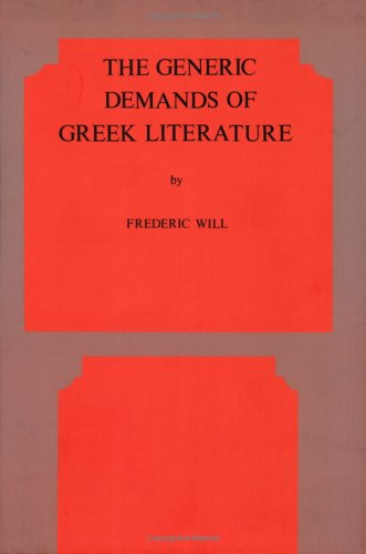 The Generic Demands of Greek Literature