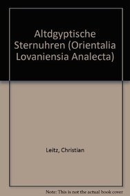 Altagyptische Sternuhren