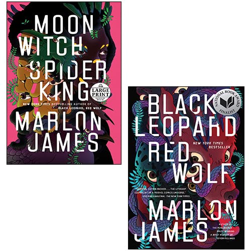 The Dark Star Trilogy 2 Books Collection Set By Marlon James(Black Leopard, Red Wolf, Moon Witch, Spider King)