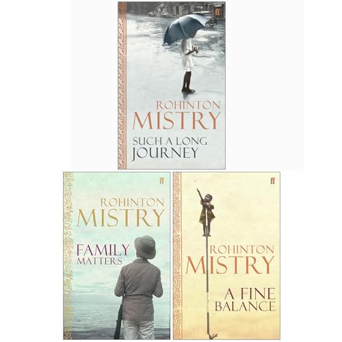 Rohinton Mistry Collection 3 Books Set (Such a Long Journey, Family Matters, A Fine Balance)