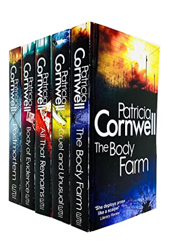 Kay Scarpetta Series 1-5 Collection 5 Books Set By Patricia Cornwell (Postmortem, Body Of Evidence, All That Remains, Cruel and Unusual, The Body Farm)
