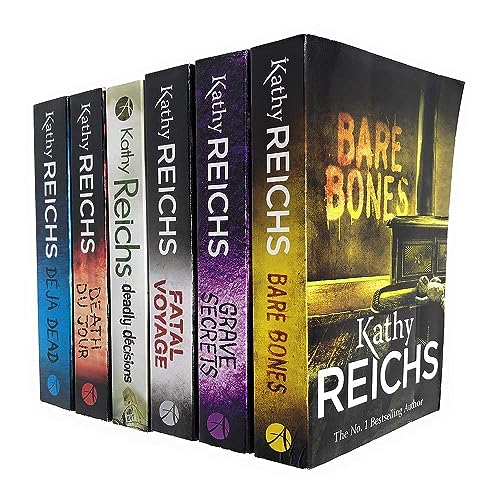 Temperance Brennan Series 1 Collection 6 Books Set By Kathy Reichs (Deja Dead, Death Du Jour, Deadly Decisions, Fatal Voyage, Grave Secrets, Bare Bones)