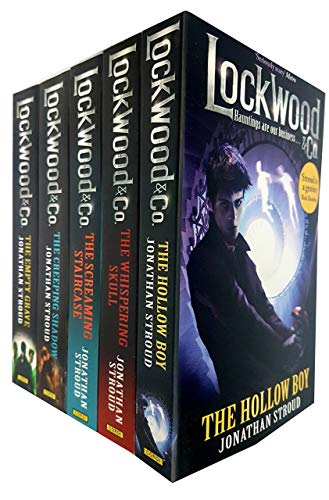 Lockwood and Co Series 5 Books Collection Set By Jonathan Stroud (The Screaming Staircase, The Whispering Skull, The Hollow Boy, The Creeping Shadow, The Empty Grave)