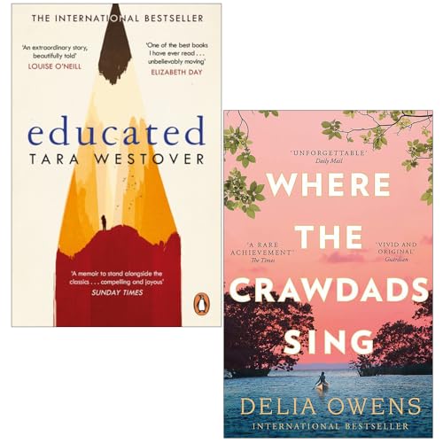 Gebildete Tara Westover, Where the Crawdads Sing 2 Books Collection Set