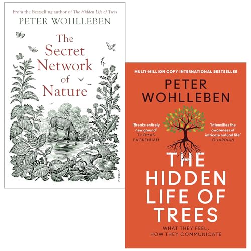 The Secret Network of Nature & The Hidden Life of Trees By Peter Wohlleben 2 Books Collection Set