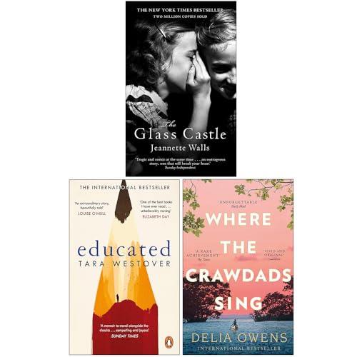 The Glass Castle, Educated, Where the Crawdads Sing 3 Books Collection Set
