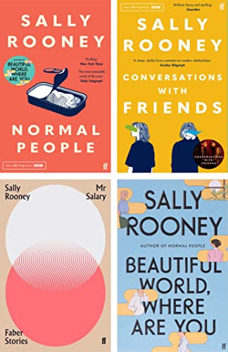 Sally Rooney Collection 4 Books Set (Beautiful World Where Are You [Hardcover], Normal People, Conversations with Friends, Mr Salary)