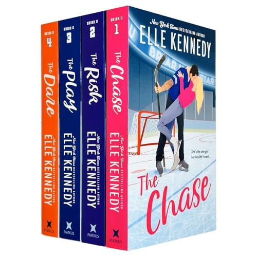 Briar U Series 4 Books Collection Set By Elle Kennedy (The Chase, The Risk, The Play, The Dare)