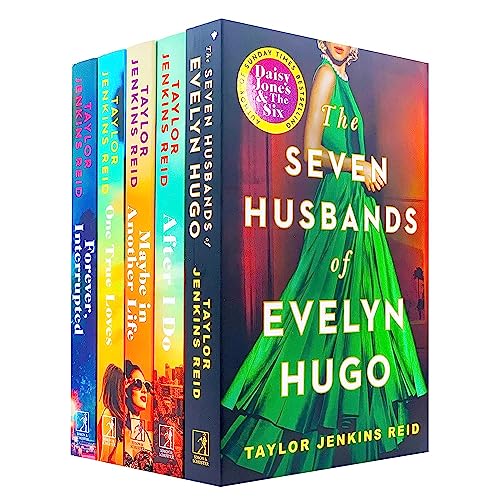 Taylor Jenkins Reid 5 Books Collection Set (Seven Husbands of Evelyn Hugo, Maybe in Another Life, After I do, One True Loves, Forever Interrupted)