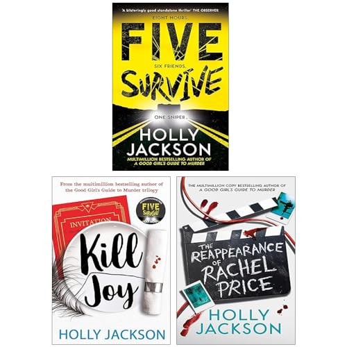 Holly Jackson 3 Books Collection Set (Kill Joy, The Reappearance of Rachel Price [Hardcover] & Five Survive)