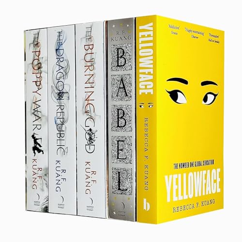 R.F. Kuang 5 Books CollectionSet (The Poppy War, The Dragon Republic, The Burning God, Babel & Yellowface)