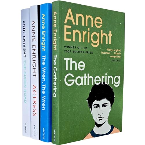 Anne Enright 4 Books Collection Set (The Gathering, The Green Road, Actress, The Wren, The Wren)
