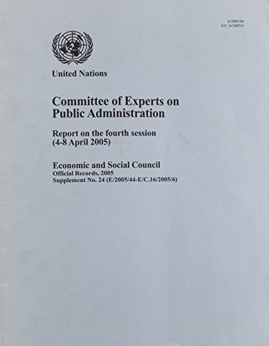 Committee of Experts on Public Administration 2005 Supp.no.24