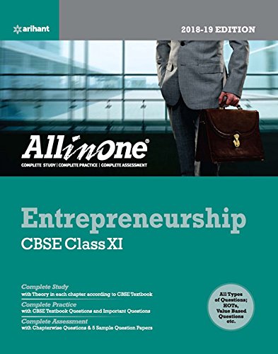 Cbse All In One Entrepreneurship Cbse Class 11 For 2018 - 19