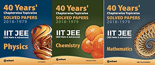 40 Years Chapterwise Topicwise Solved Papers Iit Jee Mathematics, Chemistry, Physics [Paperback]