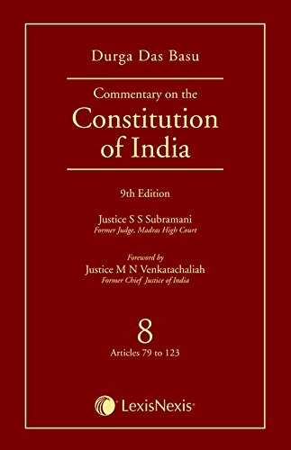 D D BASU COMMENTARY ON THE CONSTITUTION OF INDIA