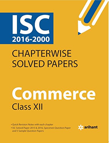 ISC Chapterwise Solved Papers Commerce class 12th