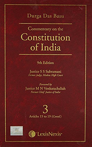 Commentary on the Constituiton of India - Vol. 3 (Covering Articles 15 to 19 )