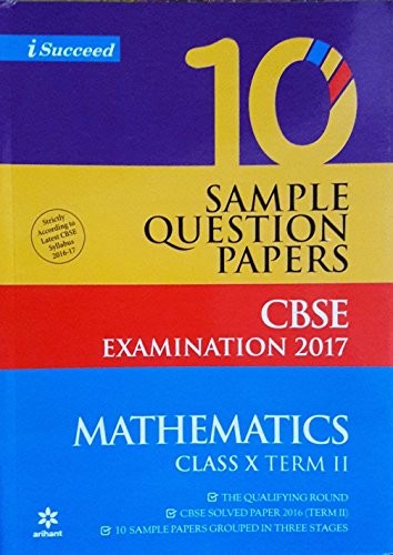CBSE 10 Sample Question Papers Mathematics for Class 10th Term2