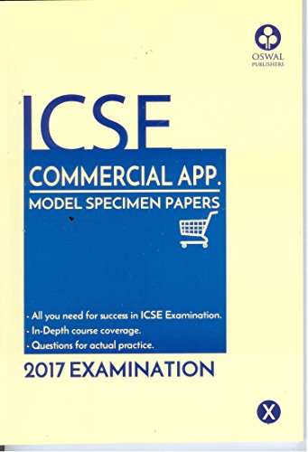 ICSE Commercial Applications Model Specimen Papers