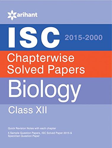 ISC Chapterwise Solved Papers BIOLOGY class 12th