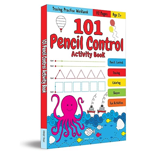 101 Pencil Control Activity Book For Kids: Tracing Practise Book | Age 2+ and up | 4 hours of writing activities