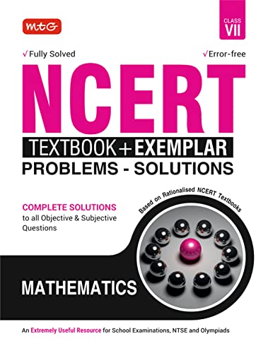 MTG NCERT Textbook + Exemplar Problem Solutions Class 7 Mathematics | Complete Solutions to All Objective & Subjective Questions