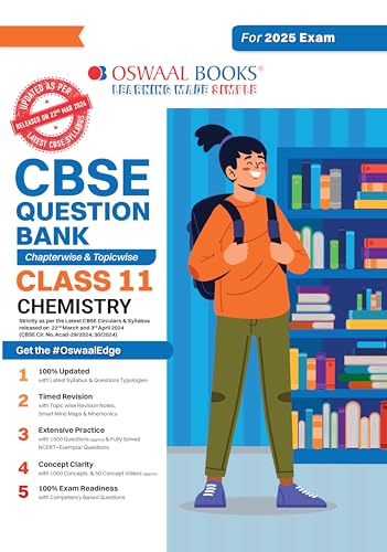 Oswaal CBSE Question Bank Class 11 Chemistry, Chapterwise and Topicwise Solved Papers For 2025 Exams