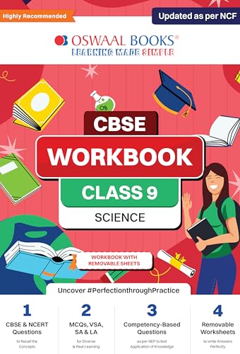 Oswaal CBSE Workbook for Class 9 Science | Updated as per NCF | For 2024