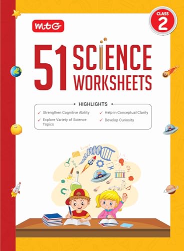 MTG 51 Science Worksheets Class 2 � Science Workbook to Help in Conceptual Clarity | Strengthen Cognitive Ability | Develop Curiosity (Based on CBSE/NCERT) [Paperback] MTG Editorial Board