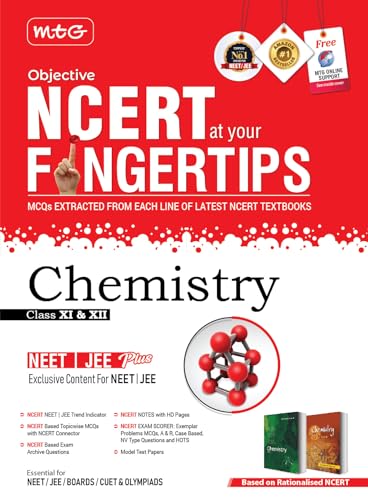 MTG Objective NCERT at your FINGERTIPS Chemistry - NCERT NEET/JEE Trend Indicator Notes with HD Pages Exam Archive & MCQs | NEET-JEE Books (Based on NCERT Latest Pattern For 2025 Exam) [Paperback] MTG Editorial Board