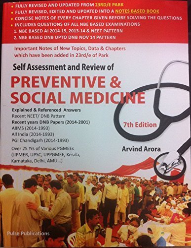 Self Assessment and Review of Preventive & Social Medicine