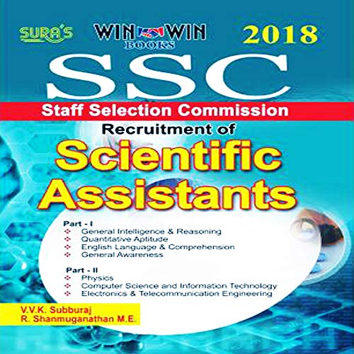 SSC Scientific Assistants Exam Books 2017