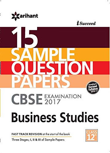 CBSE 15 Sample Paper Business Studies for Class 12