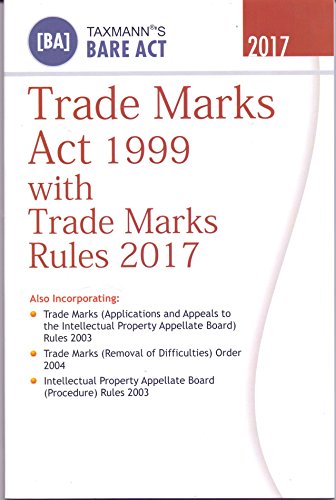 Trade Marks Act 1999 with Trade Marks Rules 2017