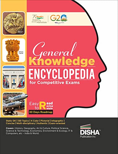 Disha General Knowledge Encyclopaedia for Competitive Exams | Master 130 Topics through pictorial & infographic approach | 4 colour creative Book to master & retain GK