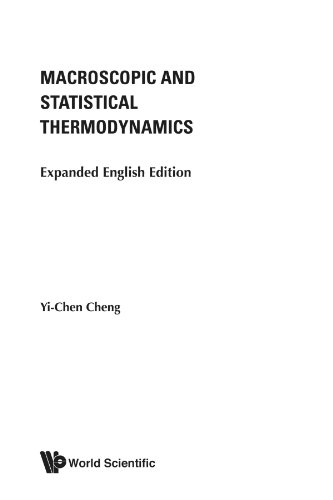Macroscopic And Statistical Thermodynamics: Expanded English Edition