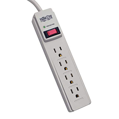 Tripp Lite TLP404 4-Outlet Surge Protector, 390 Joules