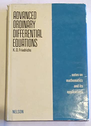 Lectures on Advanced Ordinary Differential Equations