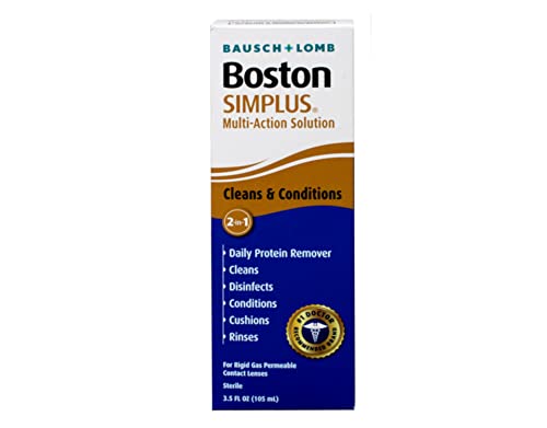 Boston Simplus Multi Action Solution with Daily Protein Remover # 424 - 3. 5 Oz