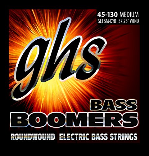 GHS Bass Boomers - Bass String Set, 5-String, Medium, .045-.130