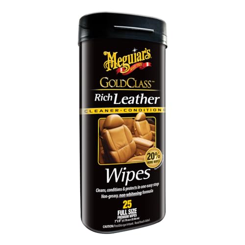 Meguiar's G10900 Gold Class Lingettes nettoyantes pour Le Cuir